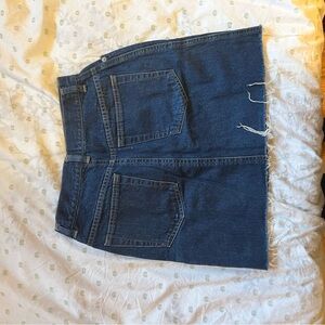 Source Unknown Blue Denim Mini Skirt